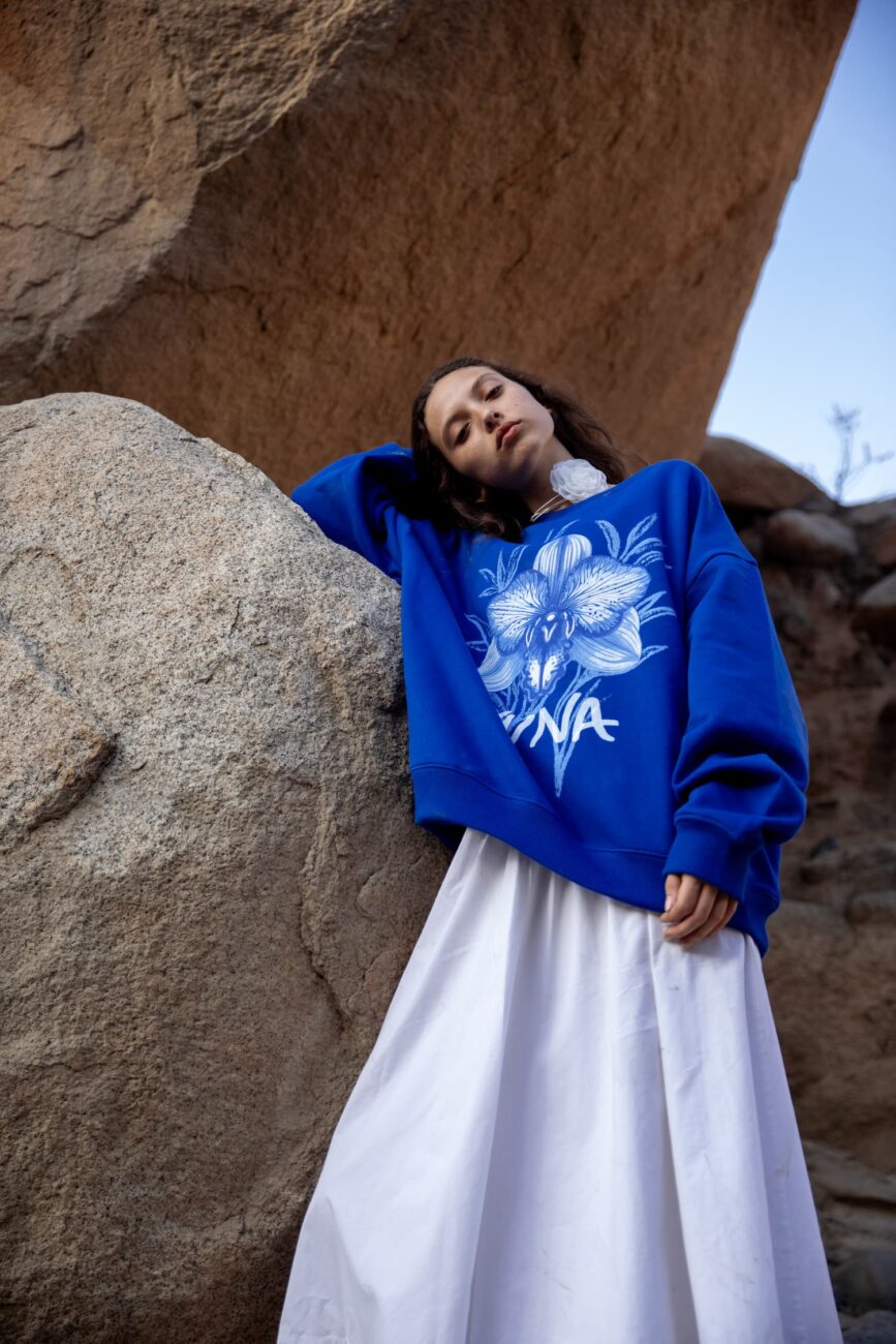Polera Orquídea Azul